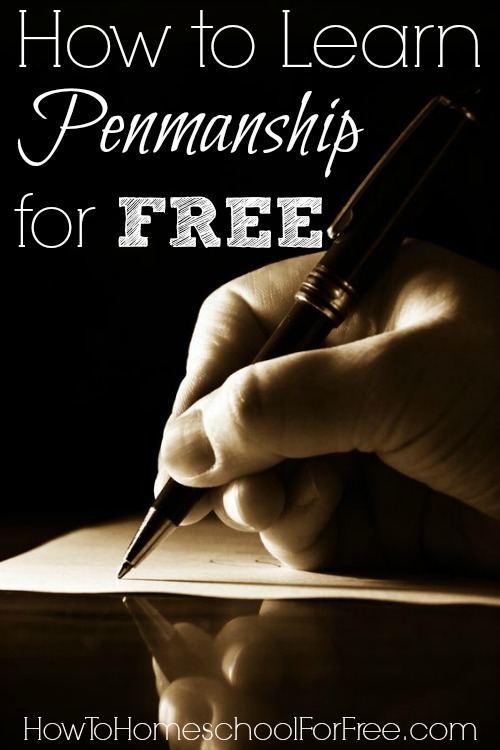 free penmanship handwriting practice how to homeschool for free