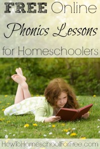 FREE Online Phonics Lessons for Homeschoolers