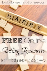 FREE Online Spelling Resources for Homeschoolers