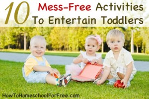 Mess Free Activities For Toddlers