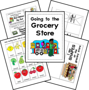 FREE Preschool Grocery Store Lapbook