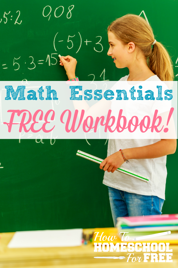 Here is an awesome FREE printable workbook on mastering math essentials: whole numbers and integers!
