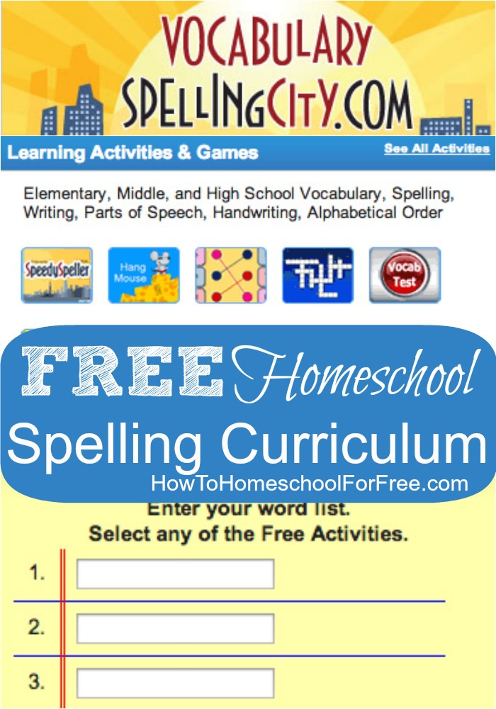 Get a FREE Complete Spelling curriculum online with Spelling City!!