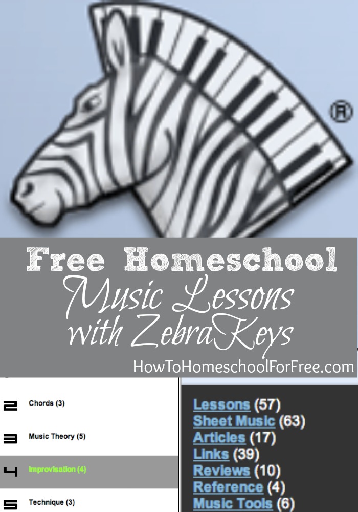 Get FREE piano lessons and print FREE sheet music with Zebra Keys!
