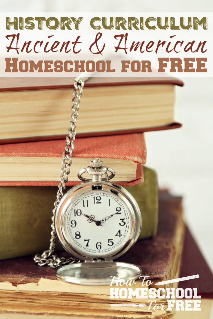 Here are some GREAT free homeschool history curriculums for ancient and american history!