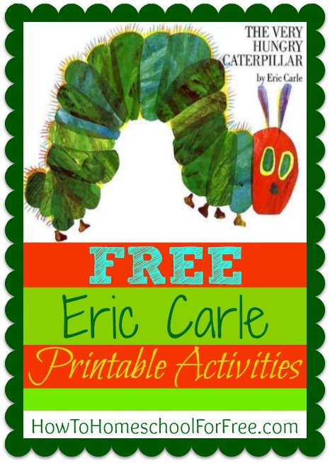 FUN and FREE Ericl Carle printable activity sheets!