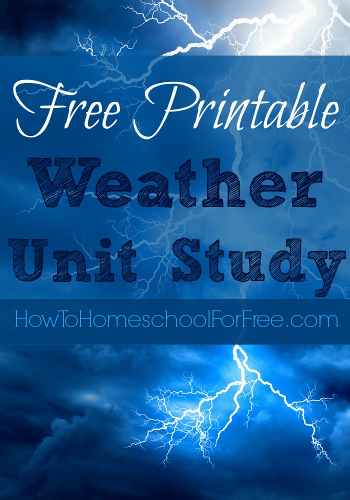 Studying Weather in your homeschool? Check out these Free Weather Unit Study Printable Worksheets!!