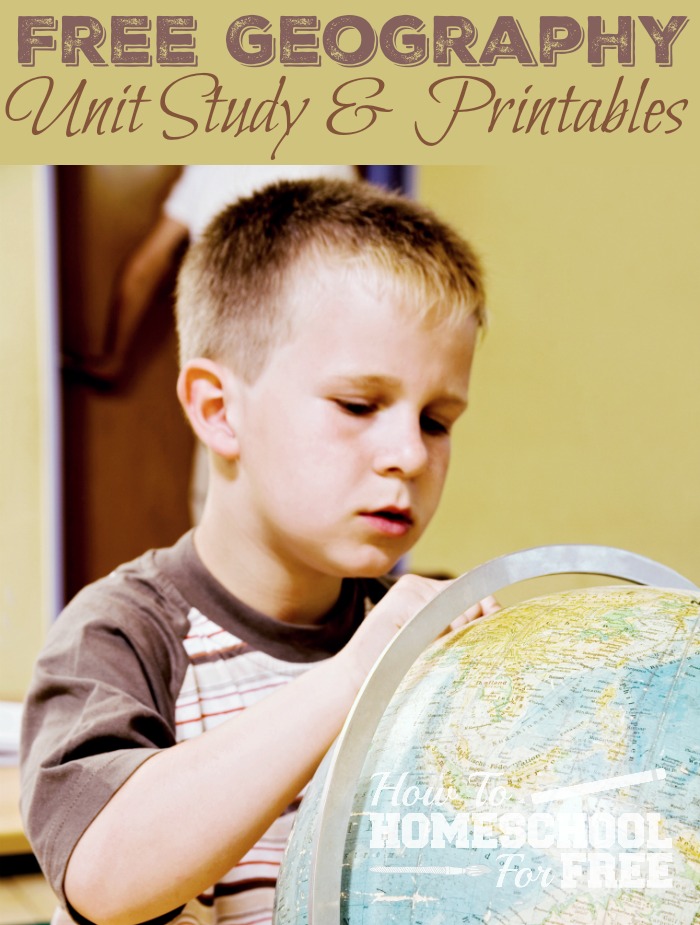 Here is a great FREE geography unit study with printables!