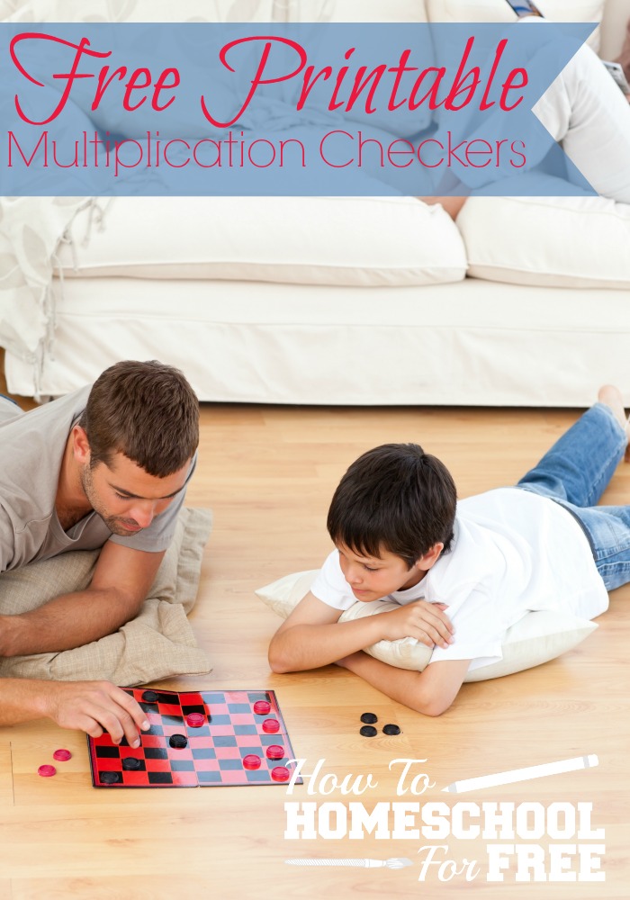 Practice multiplication with your kids the fun way with this FREE printable multiplication checkers game!