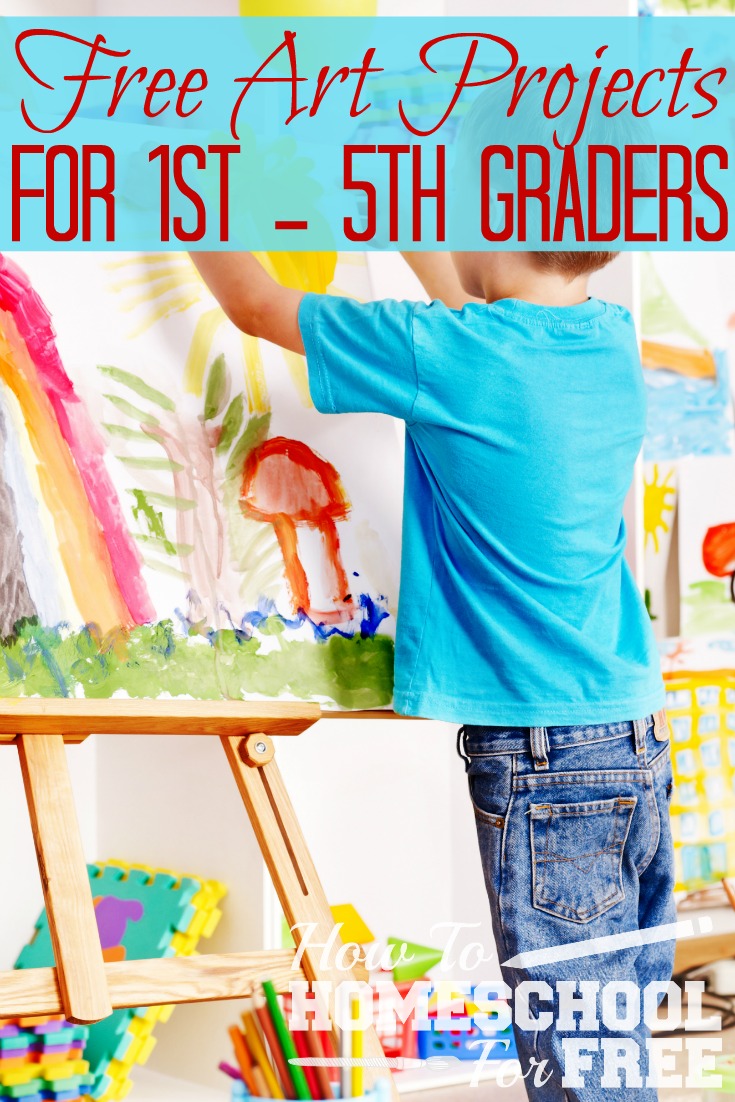 FREE Art Lesson Projects for students! 30 Lessons for 1st - 5th graders!