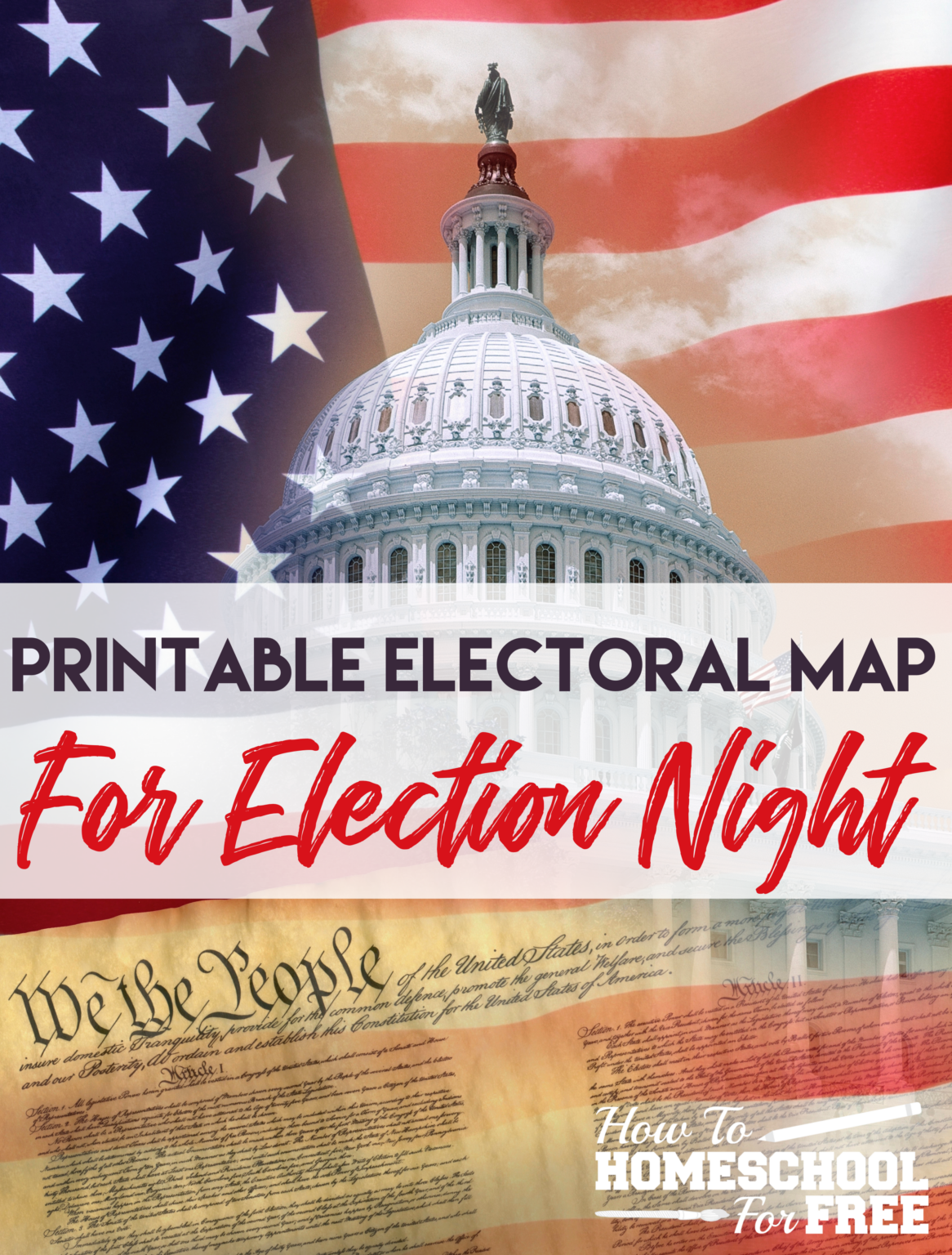 Free Printable Electoral College Map for Election Night!